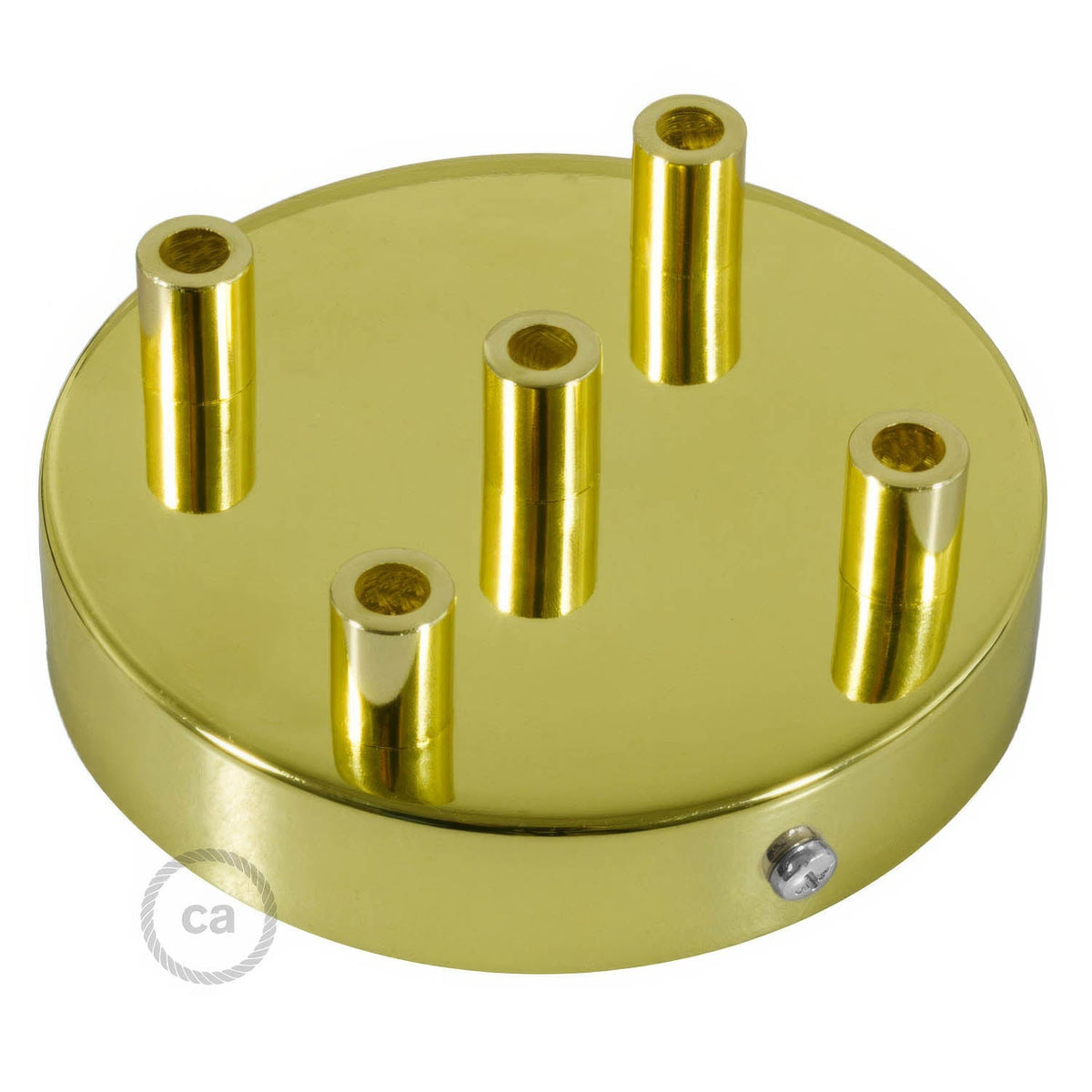 Kit rosone cilindrico in metallo a 5 fori - Ottone Cilindrico