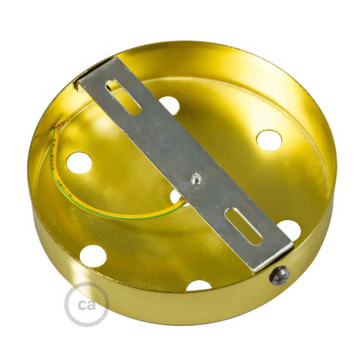 Kit rosone cilindrico in metallo a 7 fori - Bronzo satinato Conico