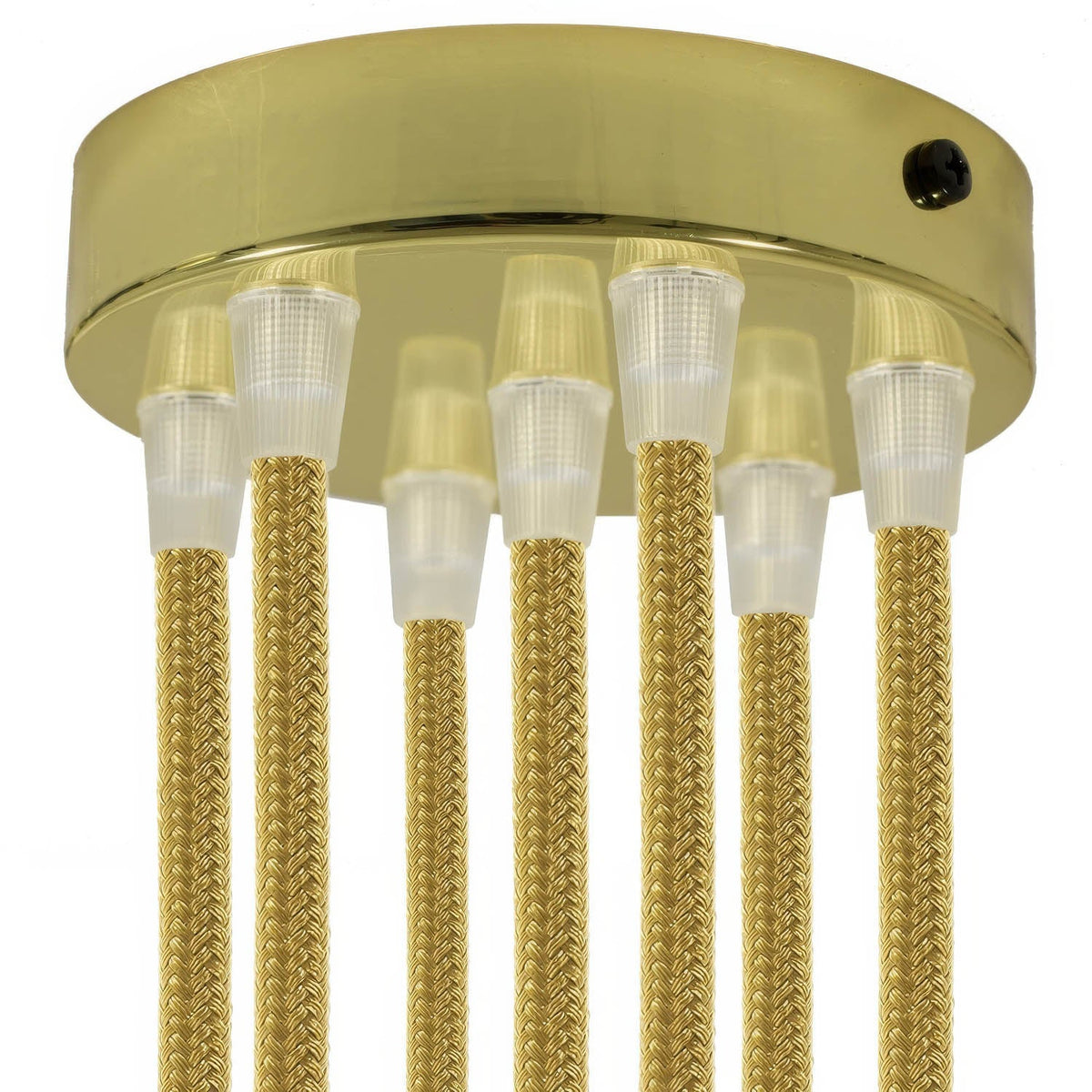 Kit rosone cilindrico in metallo a 7 fori - Ottone Conico