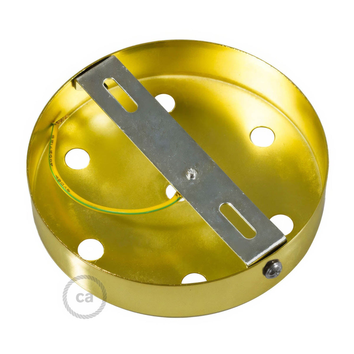 Kit rosone cilindrico in metallo a 7 fori - Ottone Cilindrico
