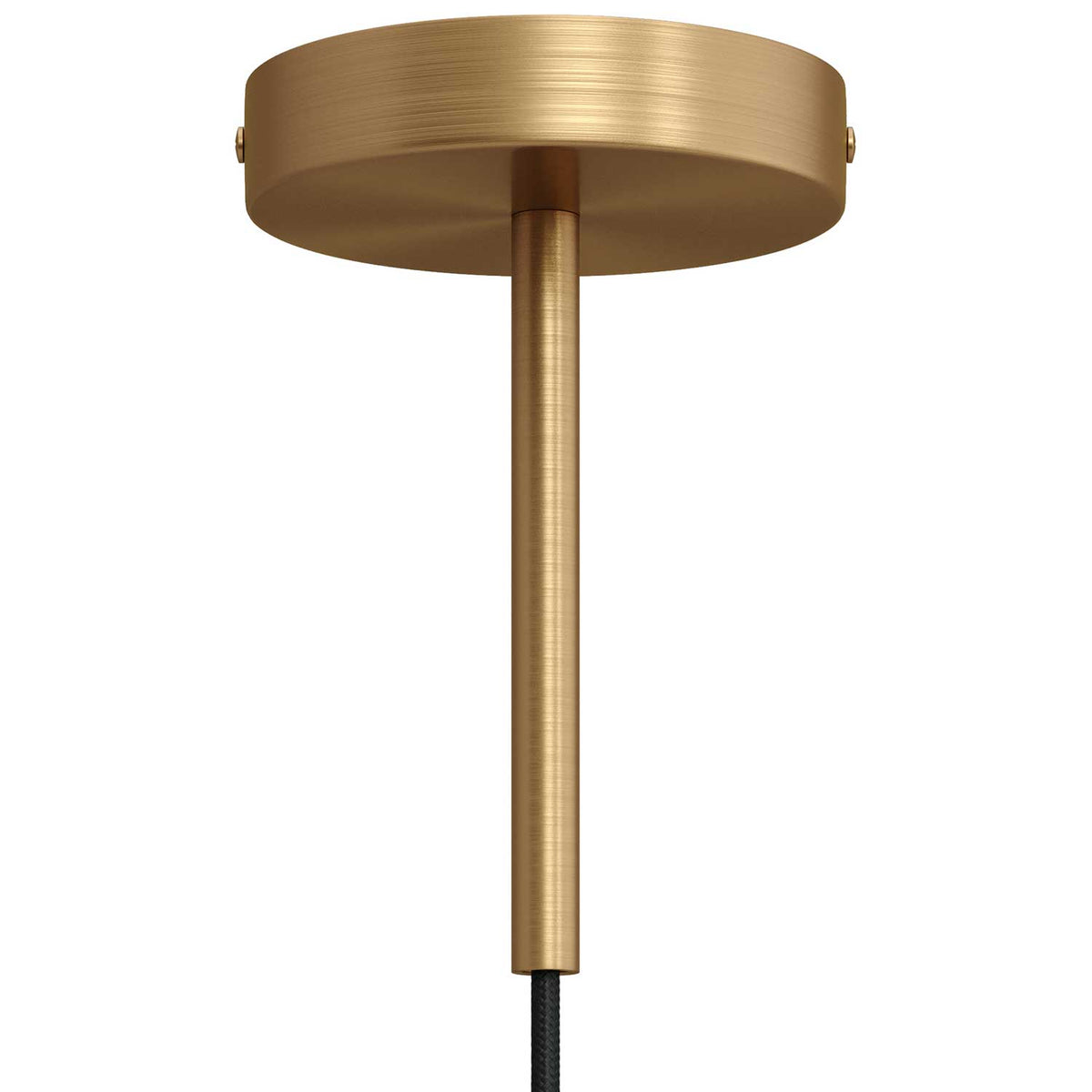 Kit rosone cilindrico in metallo con serracavo da 15 cm - Bronzo satinato