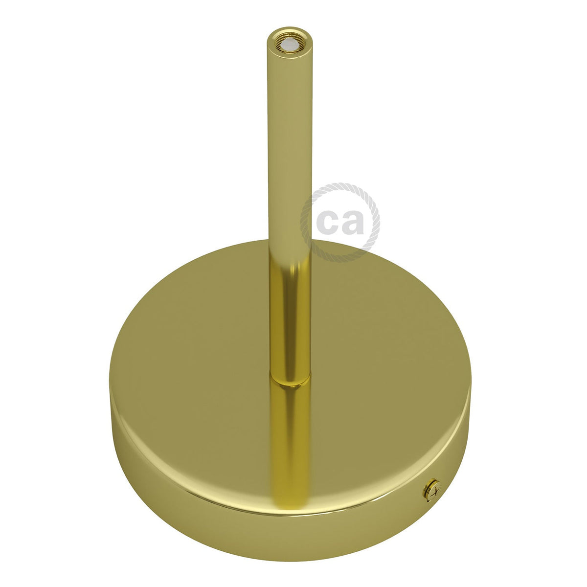 Kit rosone cilindrico in metallo con serracavo da 15 cm - Ottone