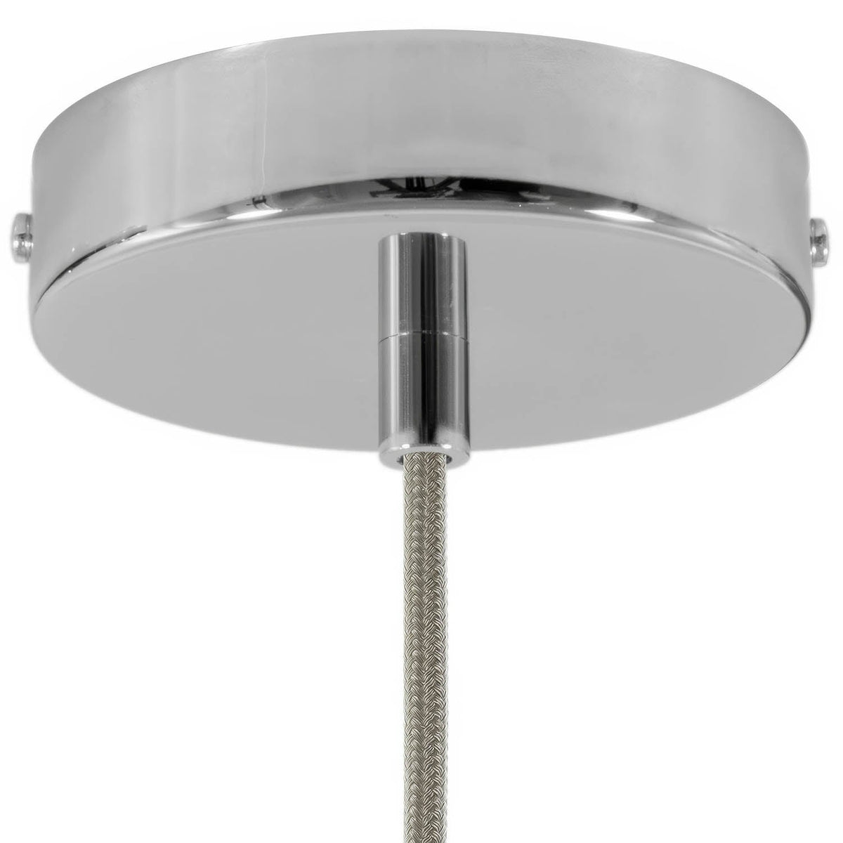 Kit rosone cilindrico in metallo - Cromo Cilindrico