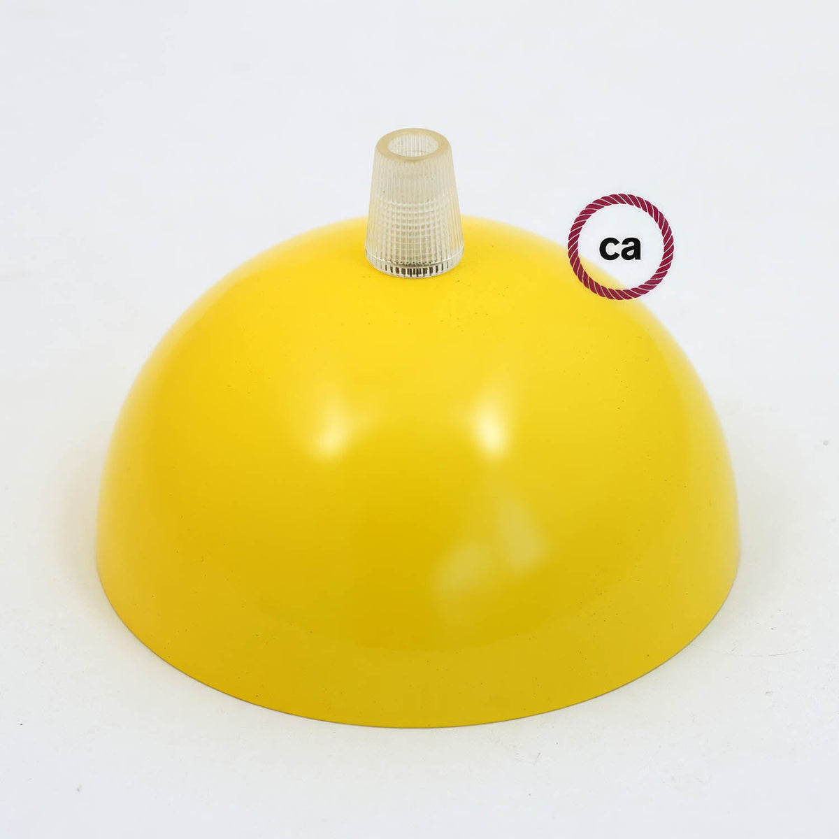 Kit rosone semisferico in metallo verniciato - Giallo
