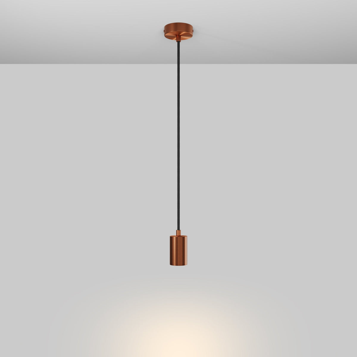 Lampada a sospensione con faretto GU10 Bispot - Rame satinato
