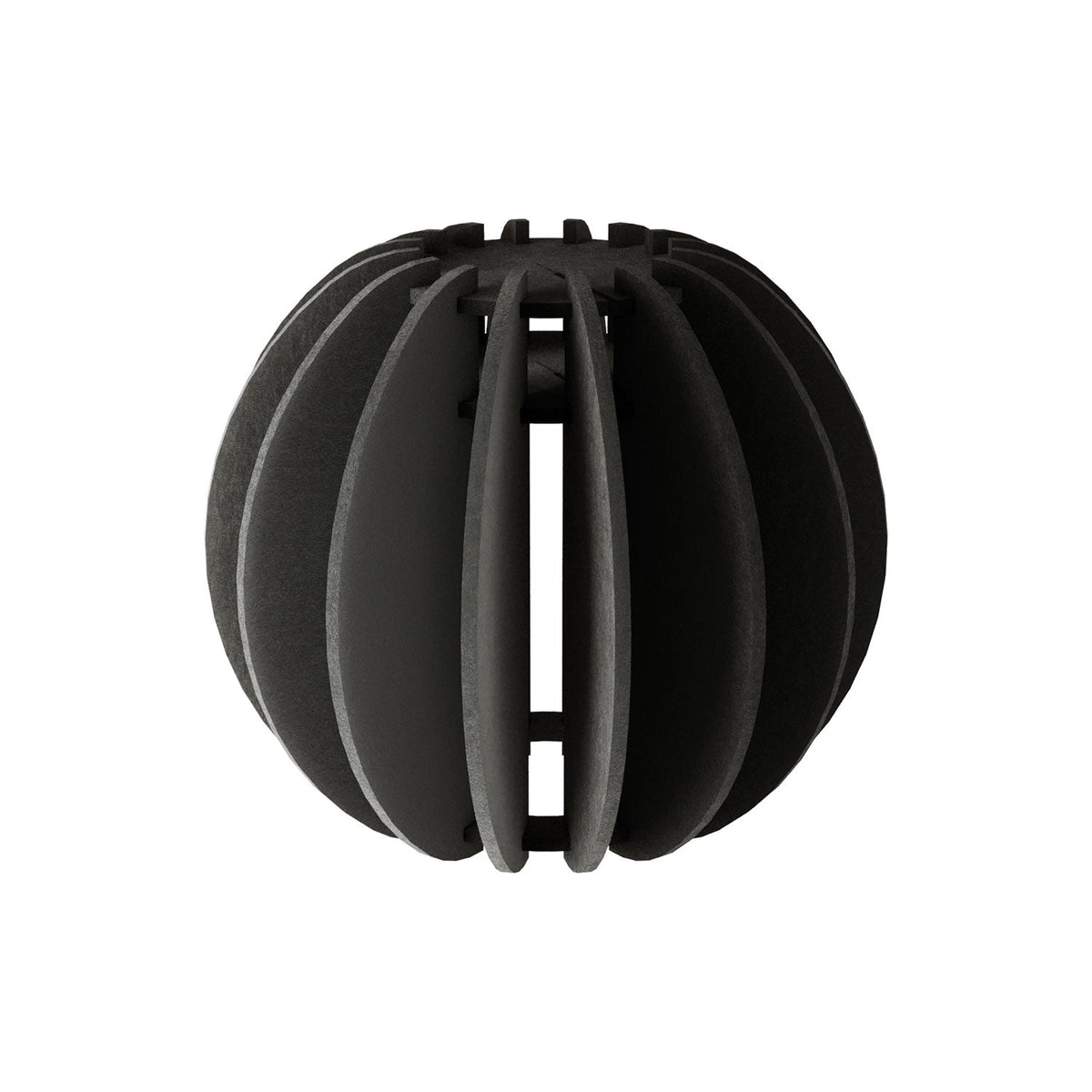 Lampada a sospensione con paralume ellittico LAMPSHHADE in materiale fonoassorbente - Nero melange
