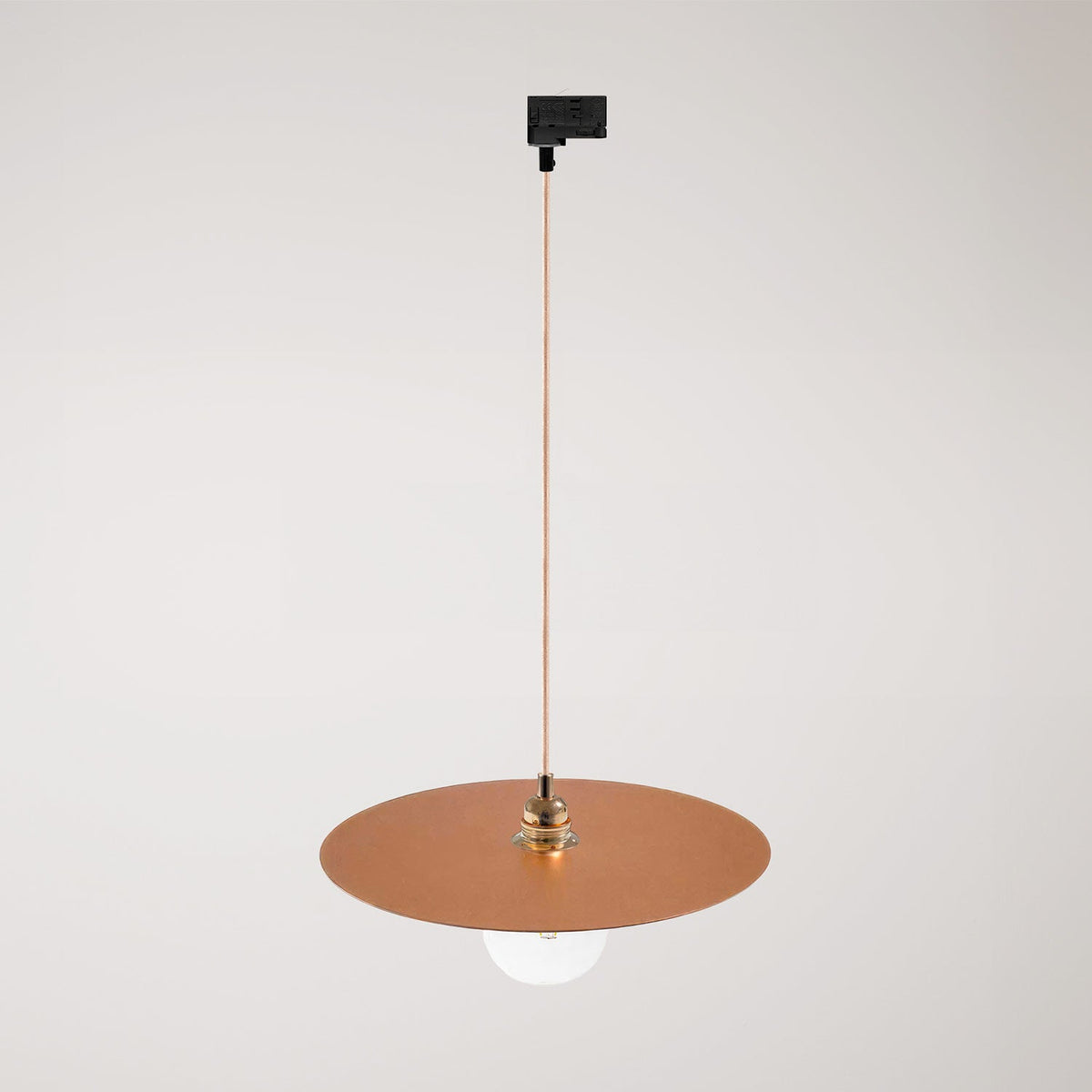 Lampada a sospensione per binari con paralume XL Ellepi - Rame