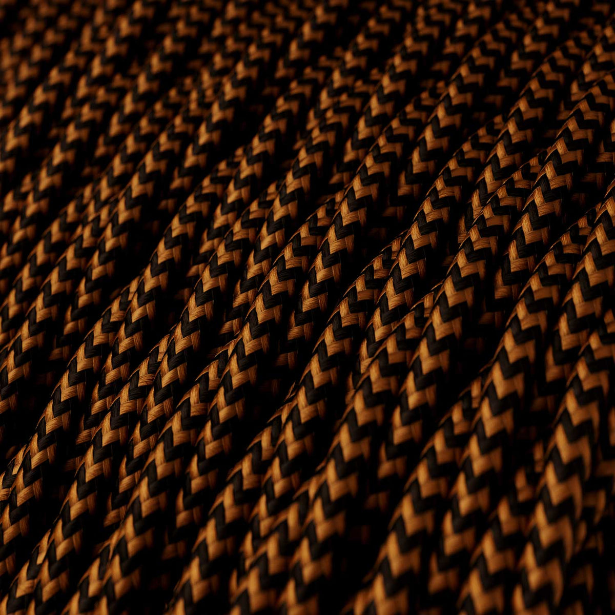 Lampada a sospensione vintage per binari con cavo trecciato - Bronzo satinato