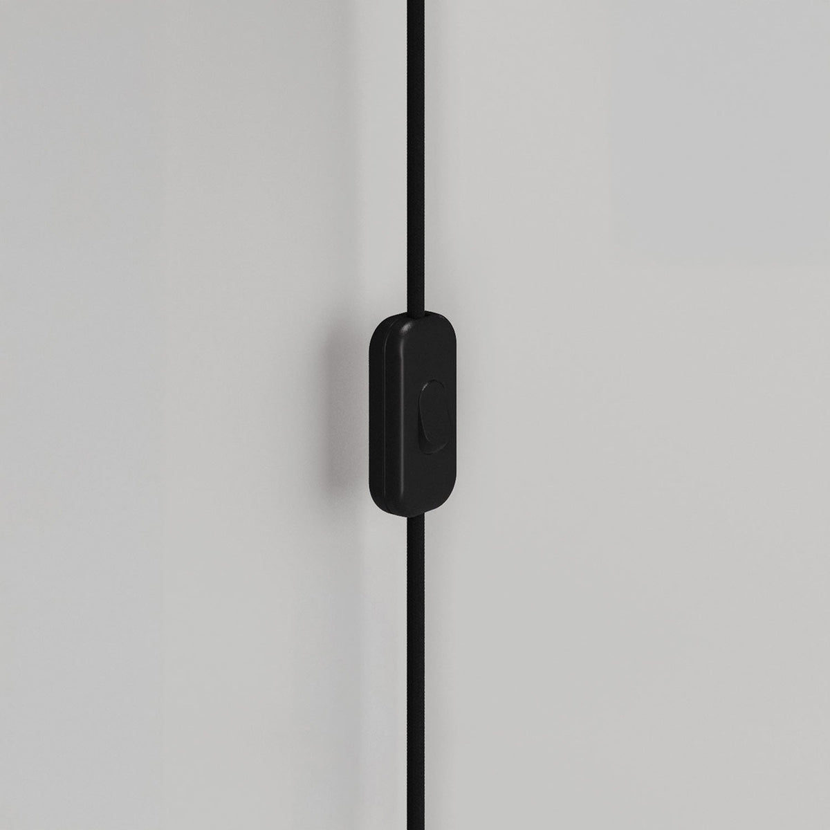 Lampada da parete MAG-Y con snodo e lampadina mezza sfera - Nero