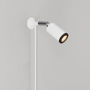Lampada da parete MAG-Y con snodo e luce spot - Bianco opaco