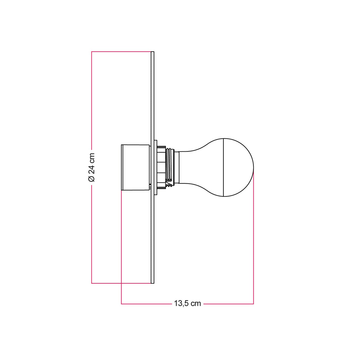 Lampada da parete o soffitto con paralume a disegni geometrici 'Kaleidoscope' Geometria 1 - Waterproof IP44
