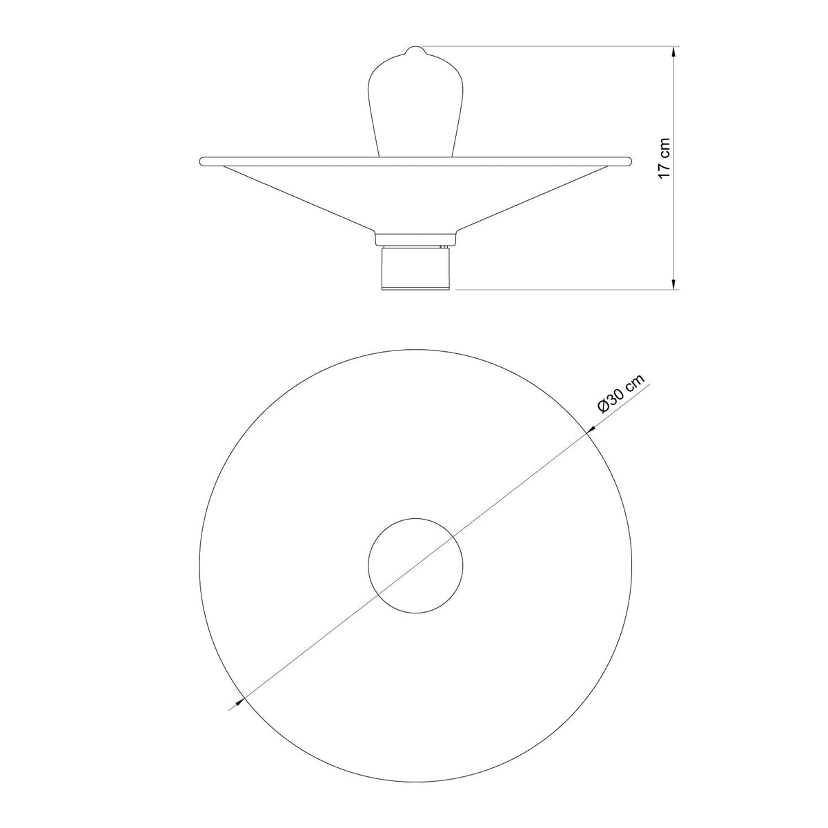 Lampada da soffitto Nera con paralume in metallo Swing - Waterproof IP44 - IO