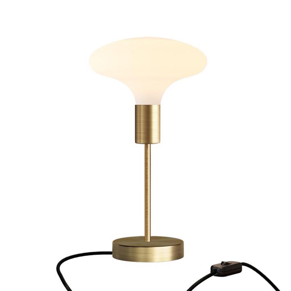 Lampada da tavolo Alzaluce Idra in metallo - Bronzo satinato Interruttore