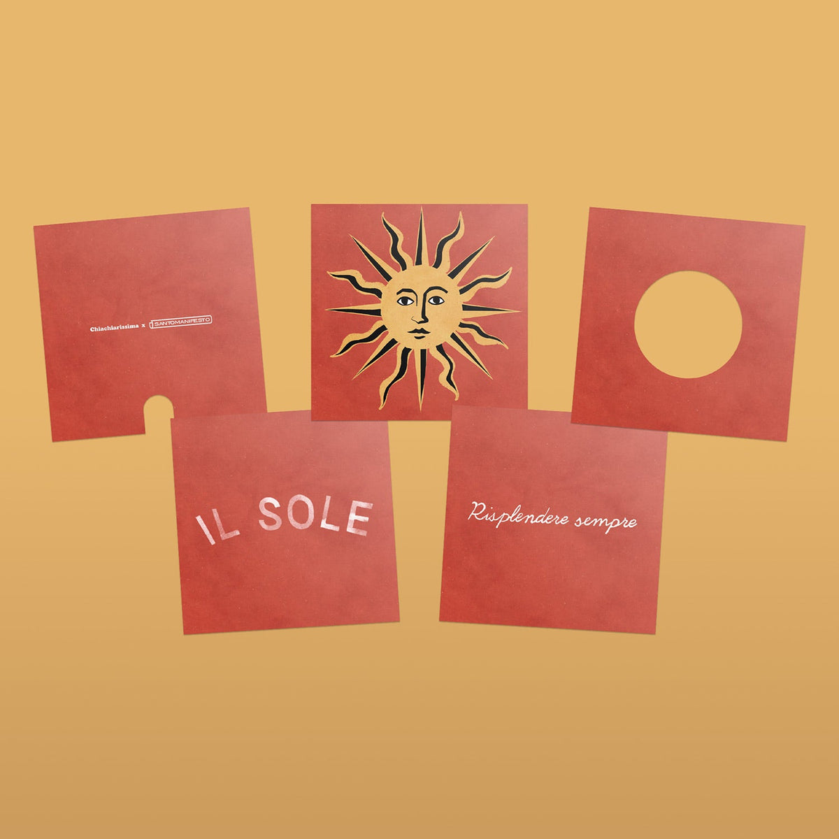 Lampada da tavolo Cubetto "Il sole" con lampadina Ghost - Santomanifesto