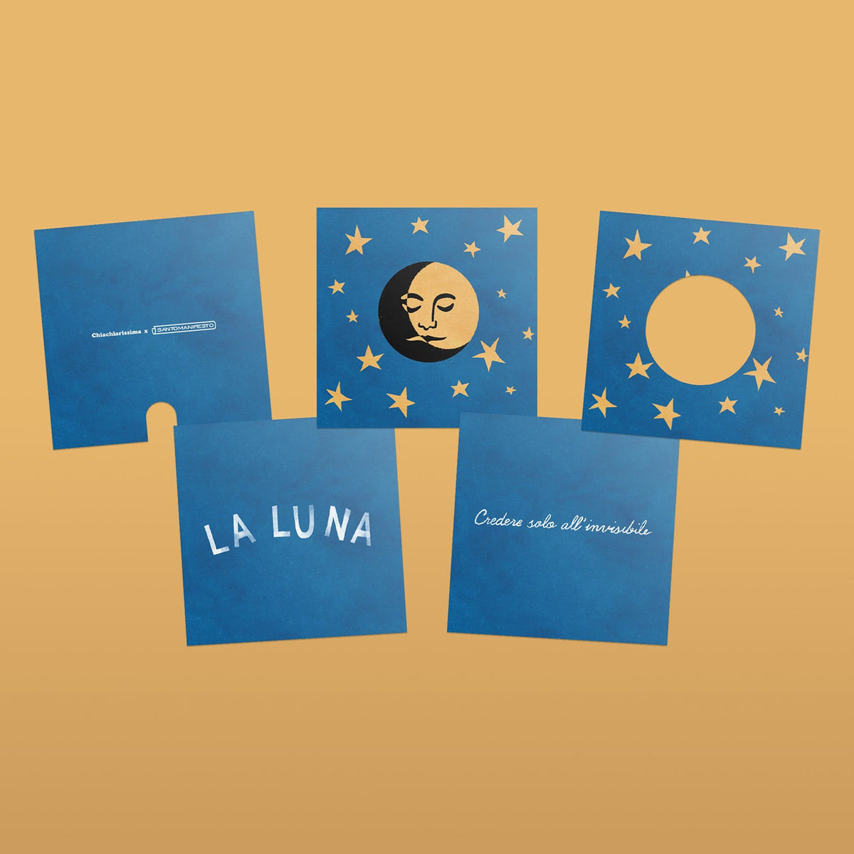 Lampada da tavolo Cubetto "La luna" con lampadina Ghost - Santomanifesto