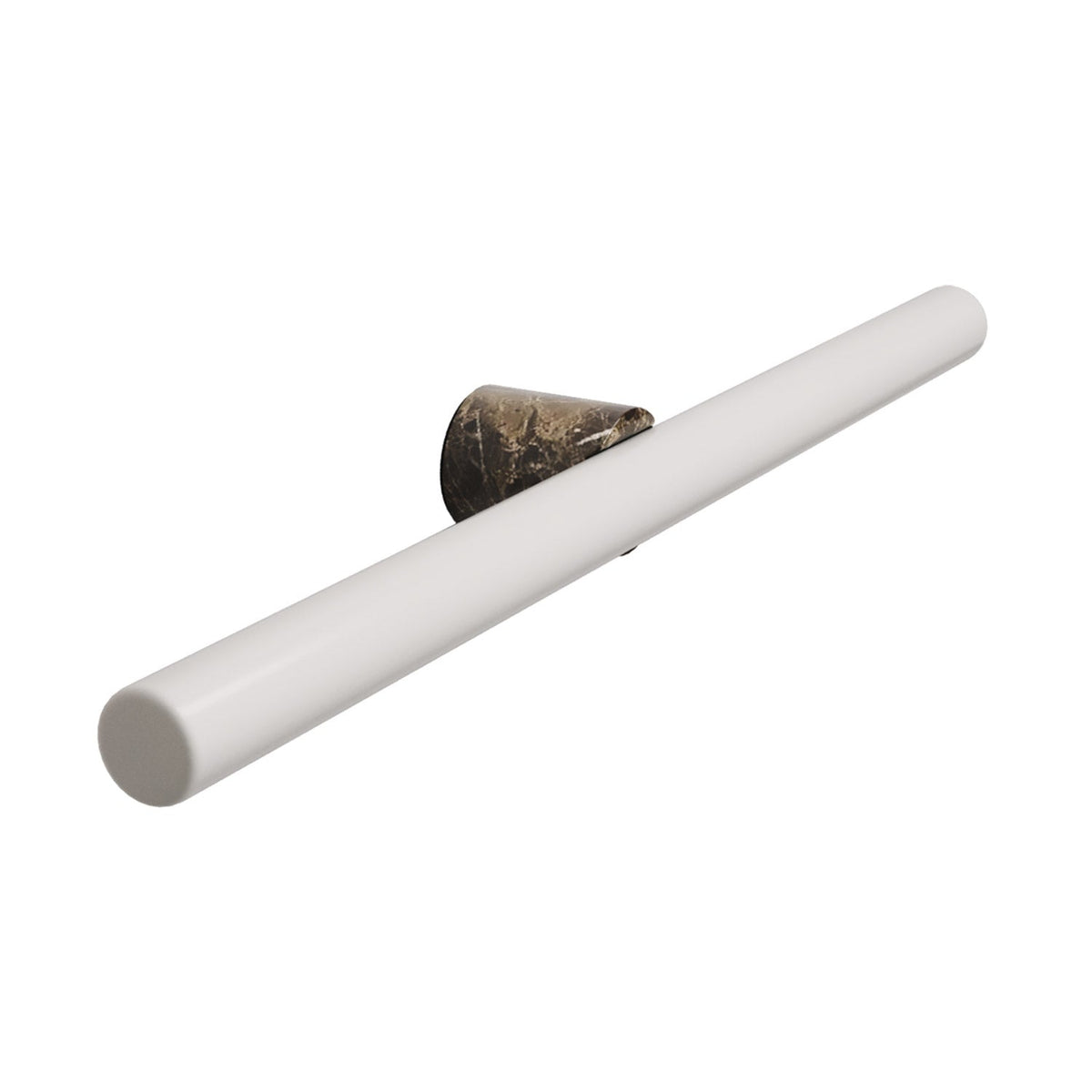 Lampada esse14 da parete o soffitto per lampadina LED S14d - Waterproof IP44 - Effetto Brown marble