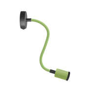 Lampada Fermaluce Flex 30 Pastel con mini rosone con interruttore e mini faretto GU1d0 - Verde prato