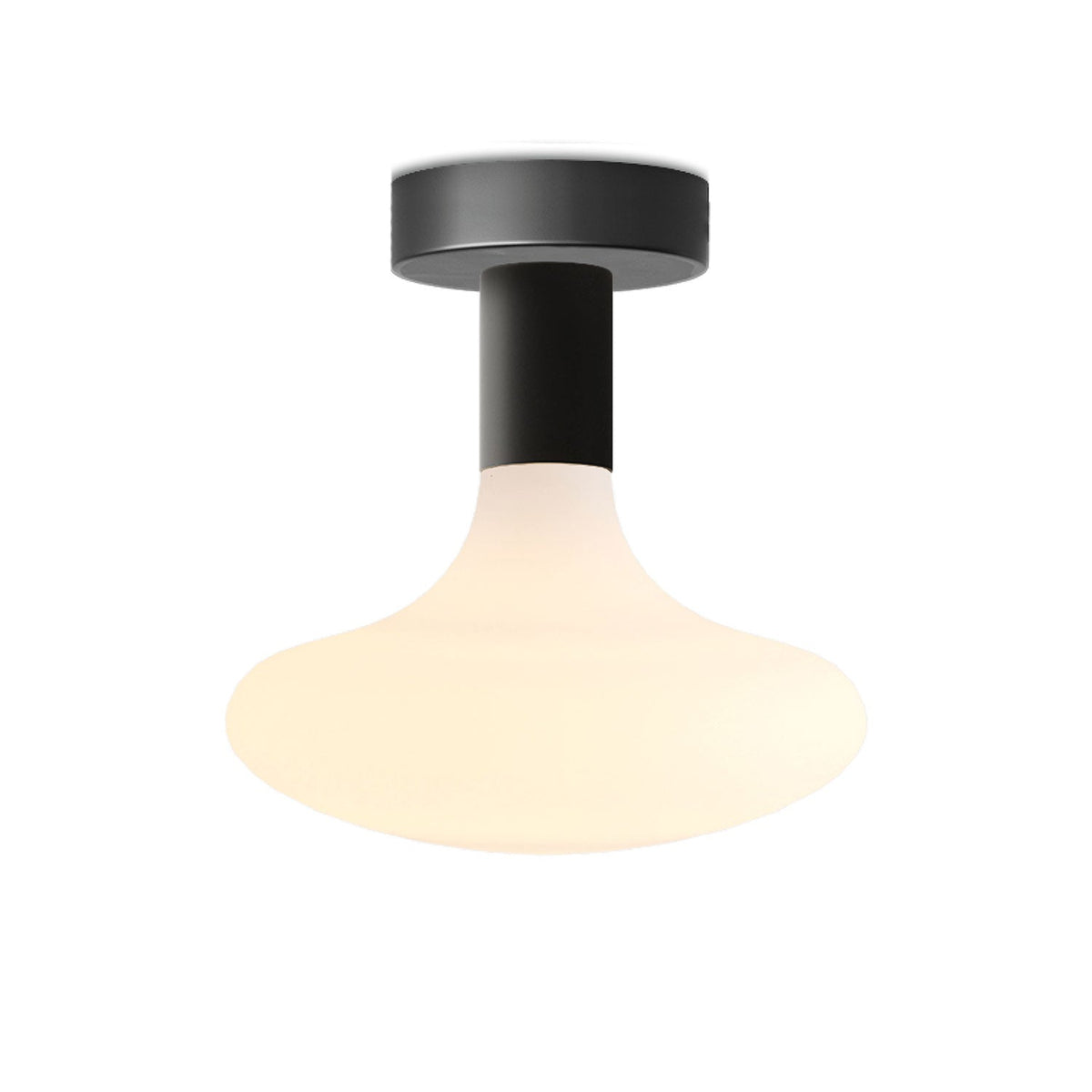 Lampada Fermaluce in metallo con lampadina Idra - Nero