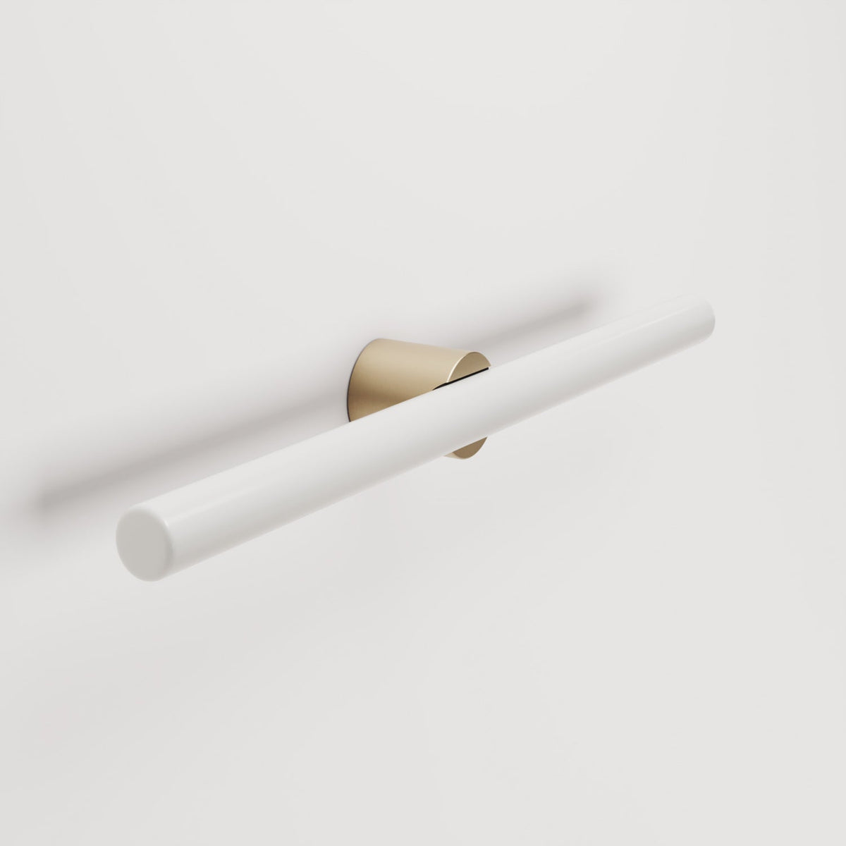 Lampada in metallo da parete o soffitto con lampadina LED lineare S14d - Bronzo satinato