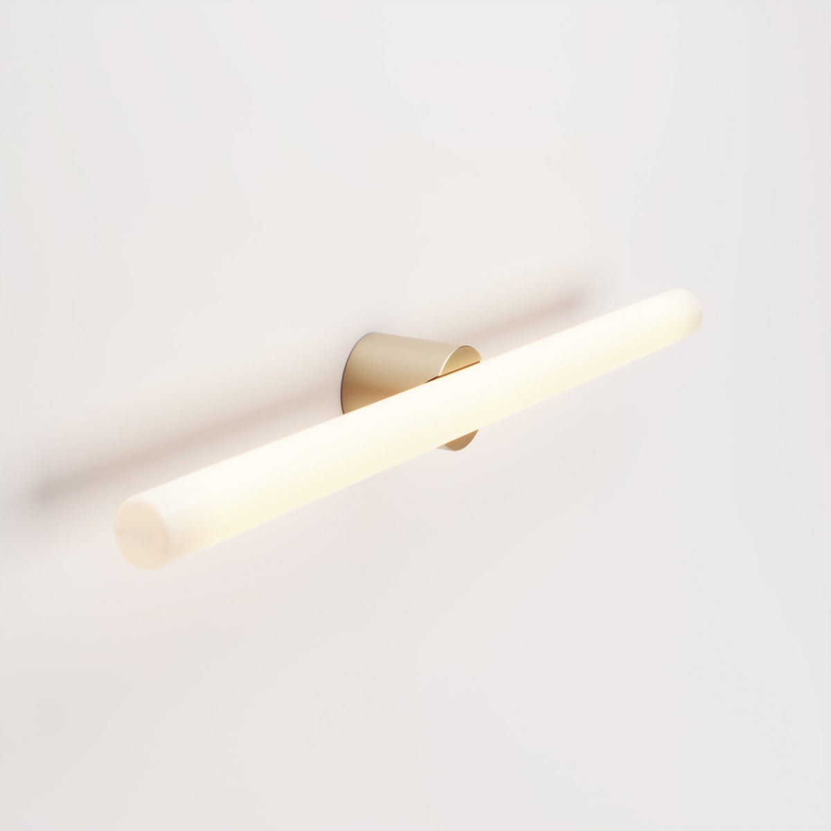 Lampada in metallo da parete o soffitto con lampadina LED lineare S14d - Bronzo satinato