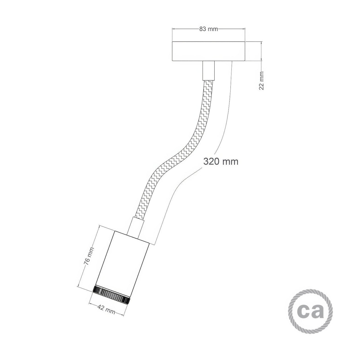 Lampada Mini faretto SPOTLIGHT GU1d0 Flex 30 da parete e soffitto - Bianco opaco