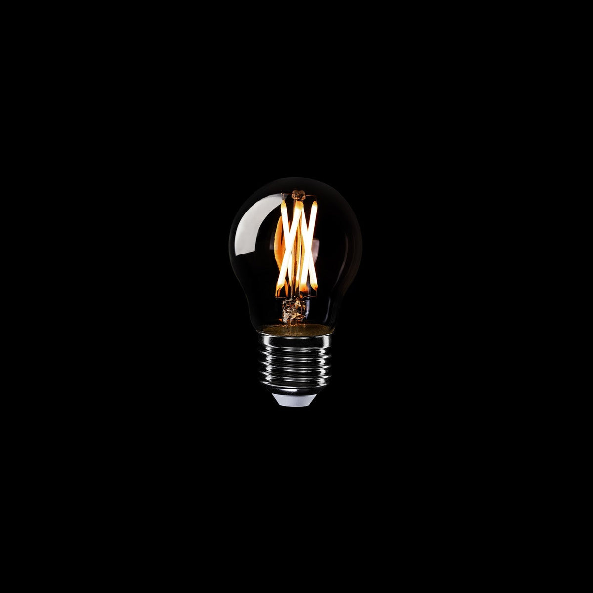 Lampadina LED a filamento incrociato Mini Globo G45 4,8W 400Lm E27 2200K Dimmerabile - X01