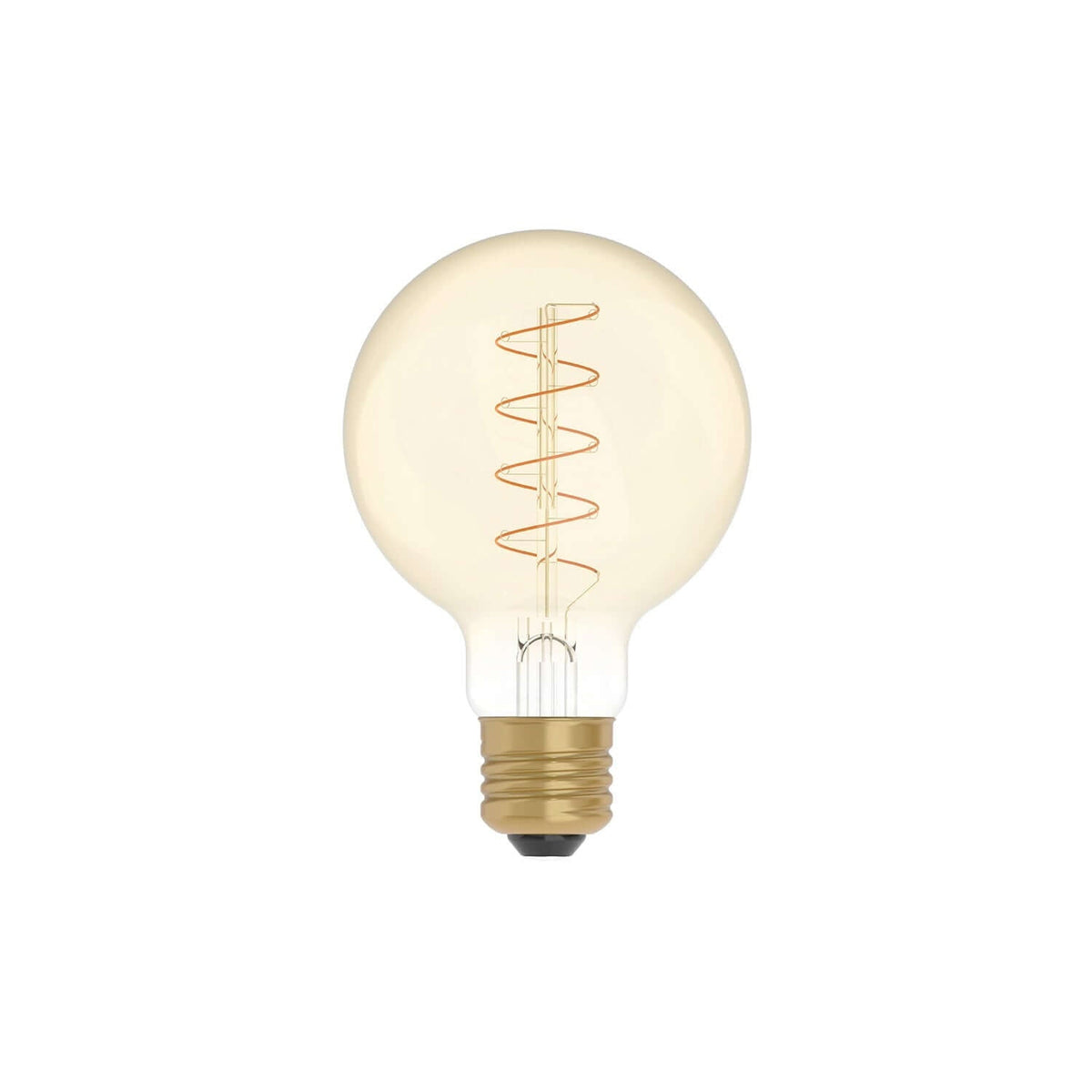 Lampadina LED Dorata Carbon Line filamento a spirale Globo G80 4W 250Lm E27 1800K Dimmerabile - C05