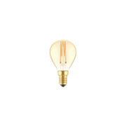 Lampadina LED Dorata Carbon Line filamento verticale Mini globo G45 3,4W 300Lm E14 2700K Dimmerabile - C52