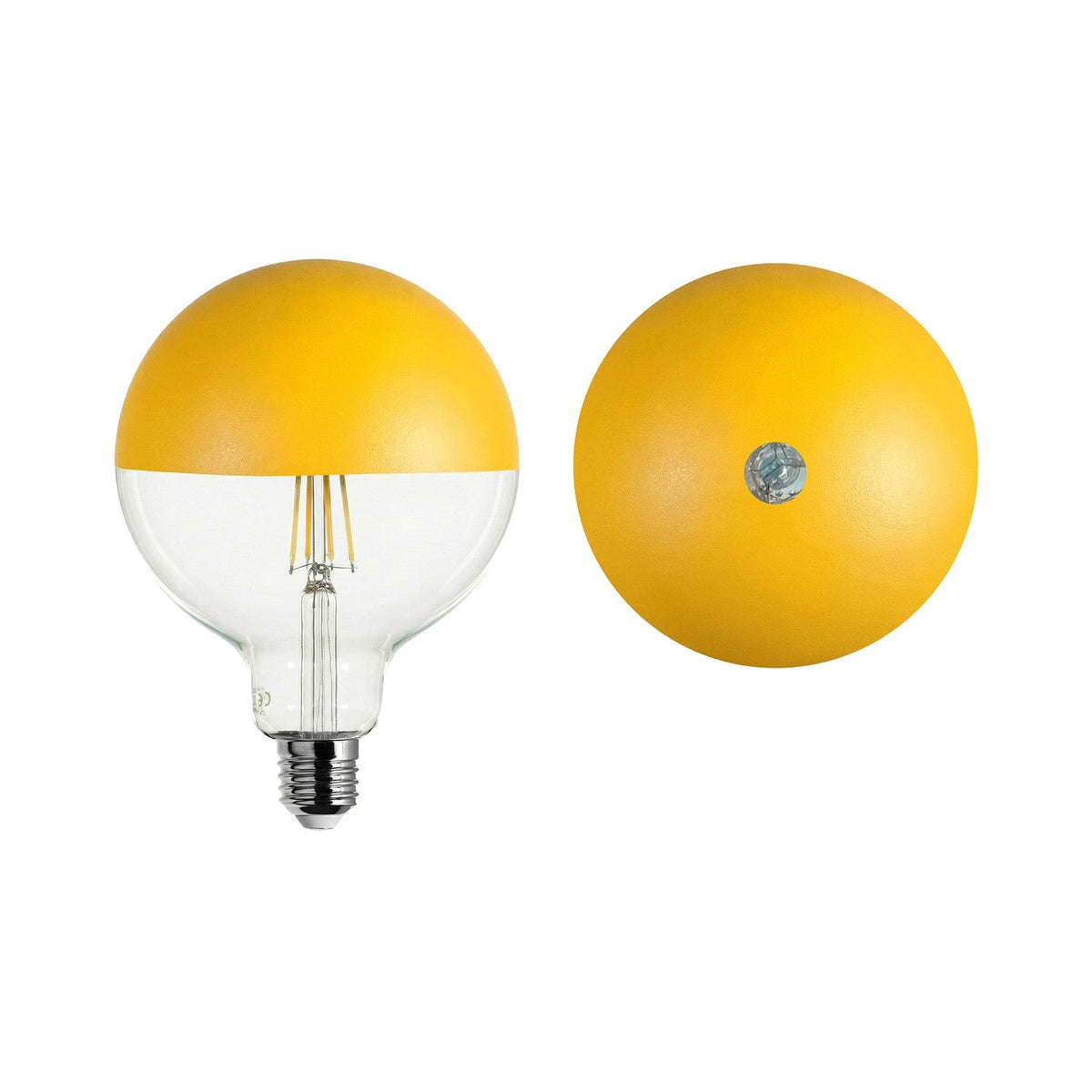 Lampadina LED Maria G125 4,8W 806Lm E27 2700K Dimmerabile - Giallo