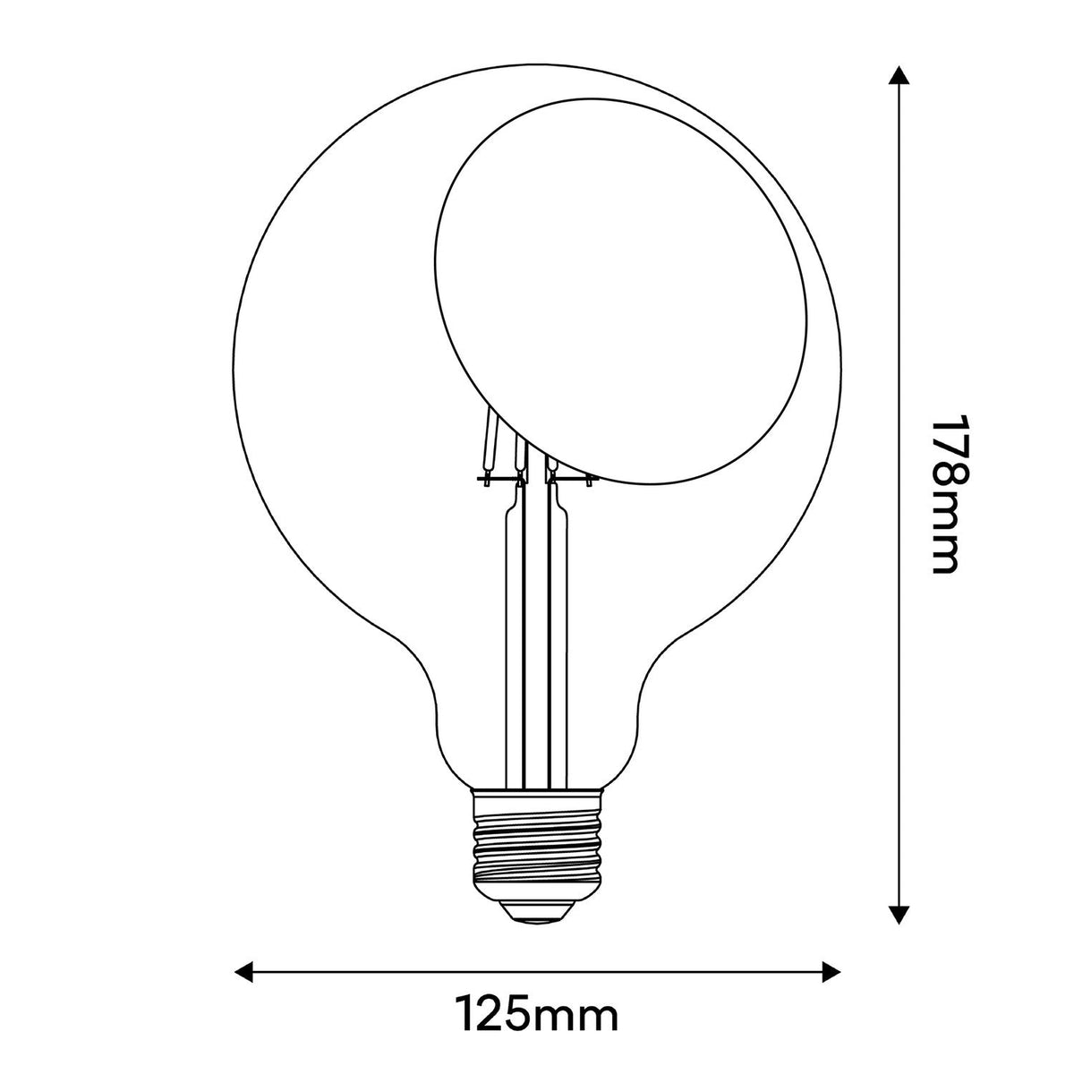 Lampadina LED Sofia G125 4,8W 806Lm E27 2700K Dimmerabile - Verde