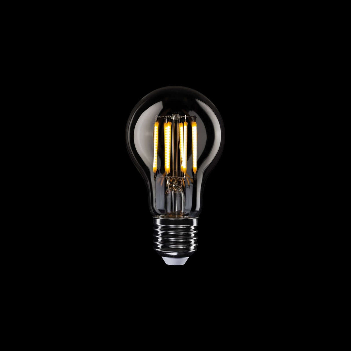 Lampadina LED Trasparente Linea 5V filamento verticale Goccia A60 1,7W 150Lm E27 2500K Dimmerabile - B03
