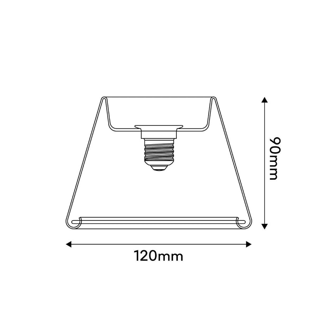 Lampadina LED Trasparente Ghost Line CRI 90 Mini Cone 6W 500Lm E27 2200K Dimmerabile - G07