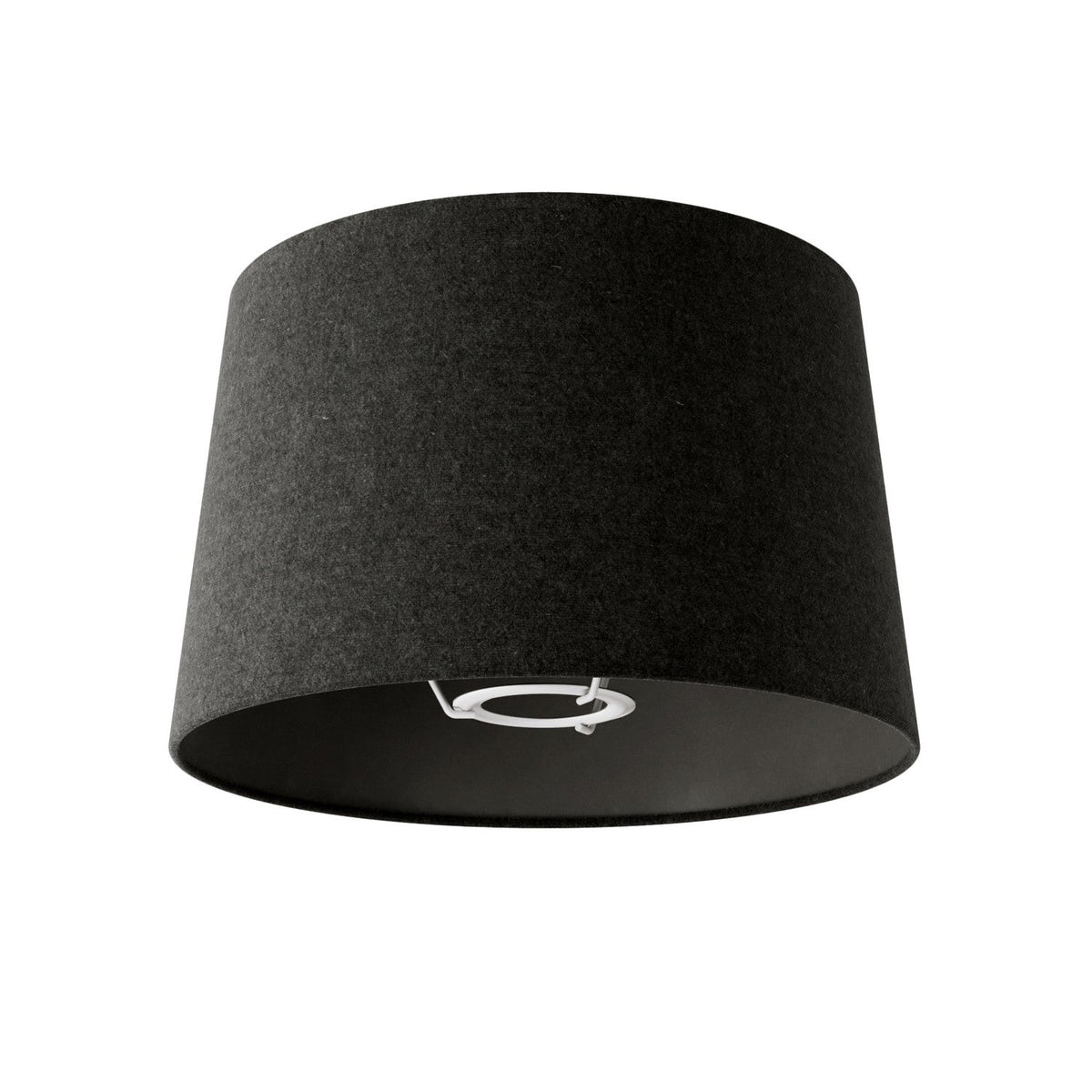Paralume Athena con attacco E27 per lampada da tavolo - Made in Italy - Lana grigio scura