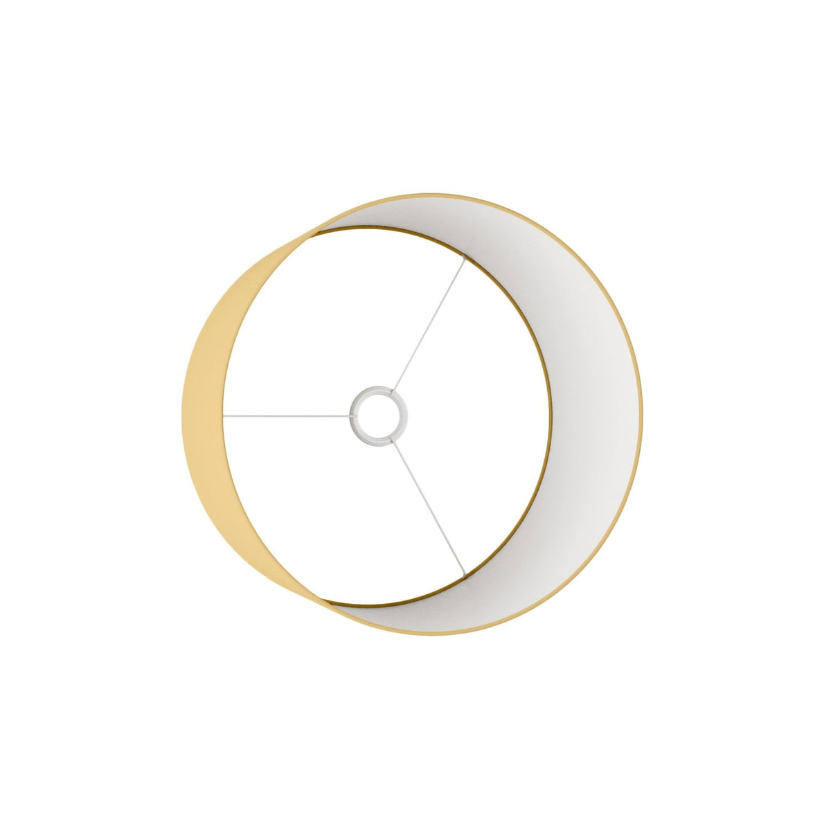 Paralume Cilindro L in tessuto con attacco E27 - Made in Italy - Arenal Oro