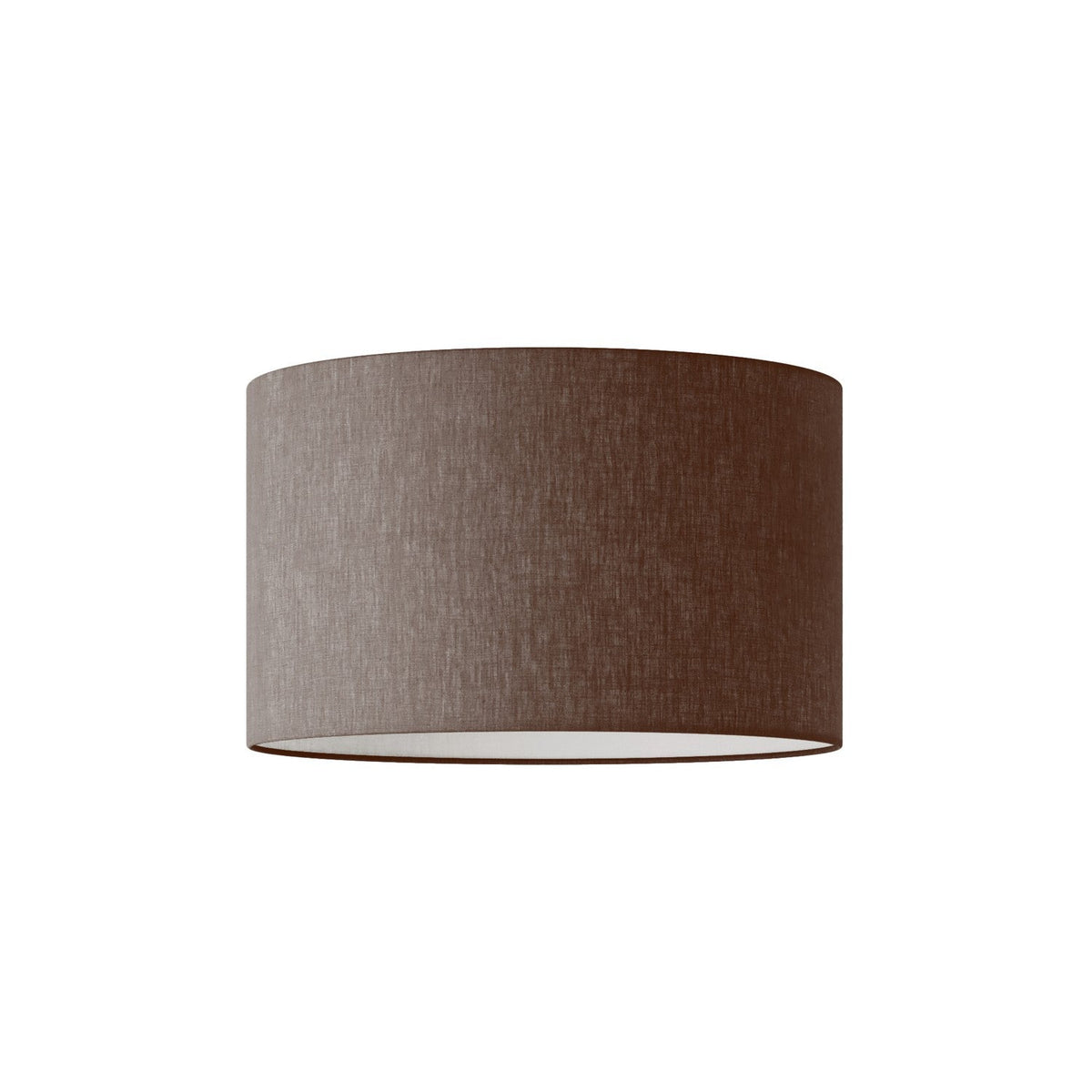 Paralume Cilindro L in tessuto con attacco E27 - Made in Italy - Camelot Marrone