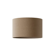 Paralume Cilindro L in tessuto con attacco E27 - Made in Italy - Lana Marrone