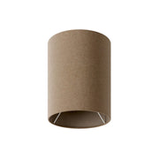 Paralume Cilindro S in tessuto con attacco E27 - Made in Italy - Lana Marrone