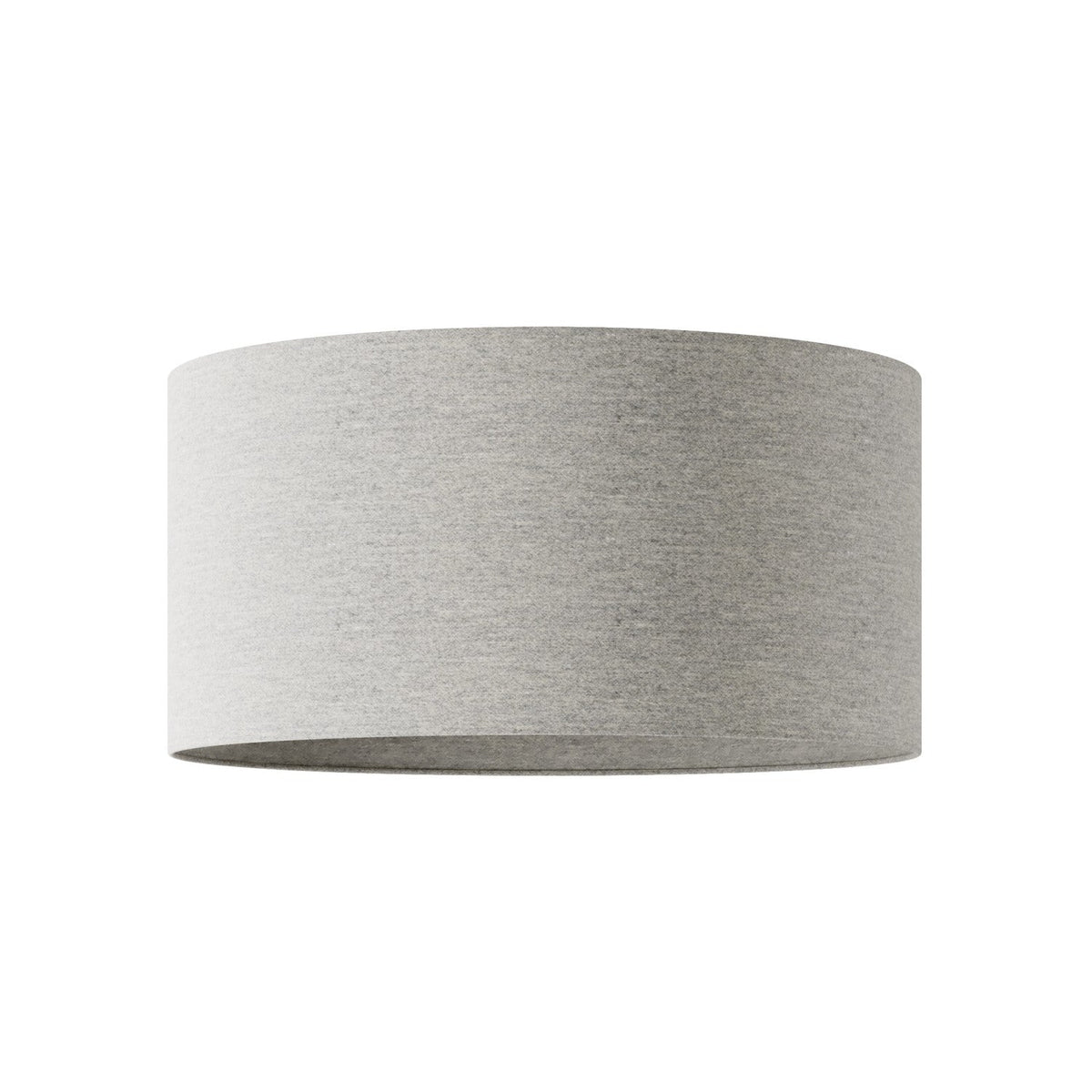 Paralume Cilindro XL in tessuto con attacco E27 - Made in Italy - Lana Grigio Chiaro