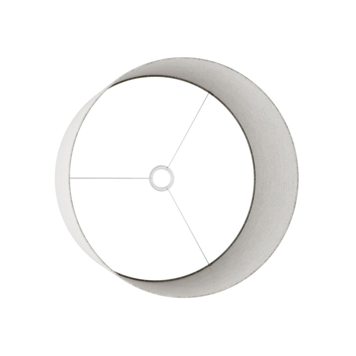 Paralume Cilindro XL in tessuto con attacco E27 - Made in Italy - Lana Grigio Chiaro