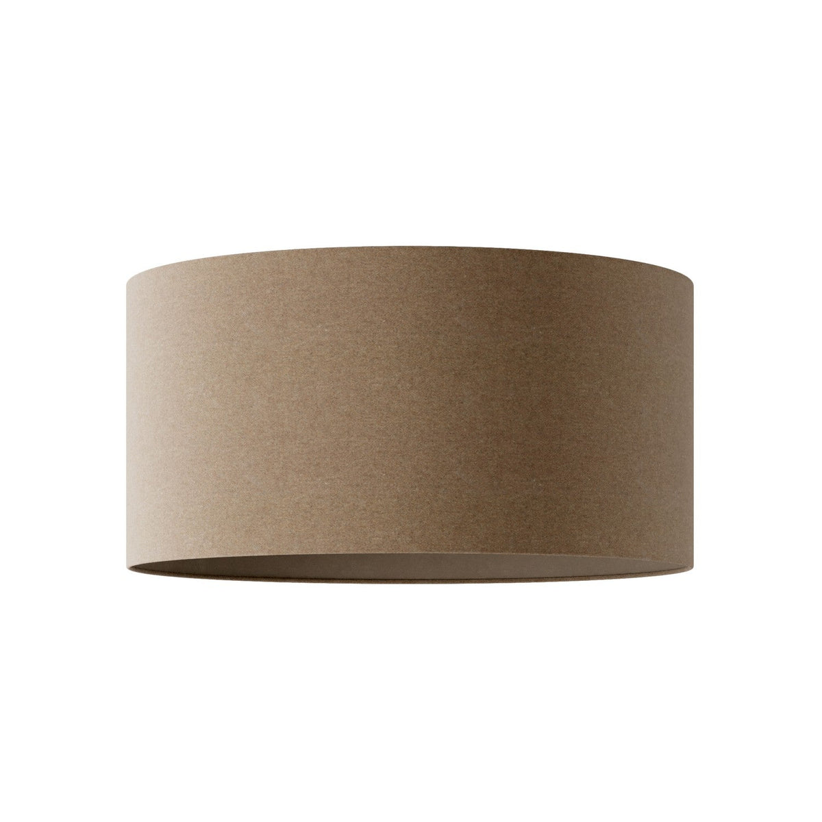 Paralume Cilindro XL in tessuto con attacco E27 - Made in Italy - Lana Marrone