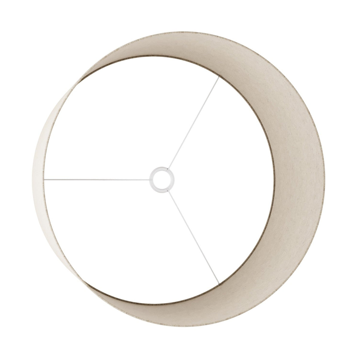 Paralume Cilindro XXL in tessuto con attacco E27 - Made in Italy - Lana Beige