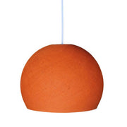 Paralume Cupola in filo 100% fatto a mano - Poliestere Arancione