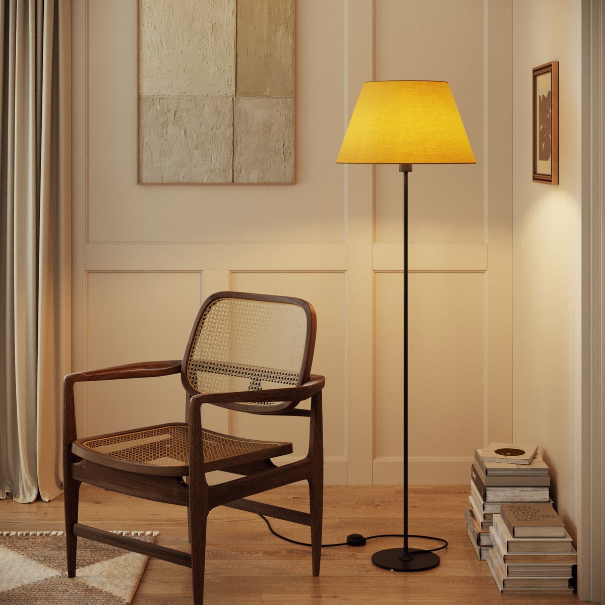 Paralume Impero L per lampada da tavolo o applique con attacco E27 - Made in Italy - Arenal Oro