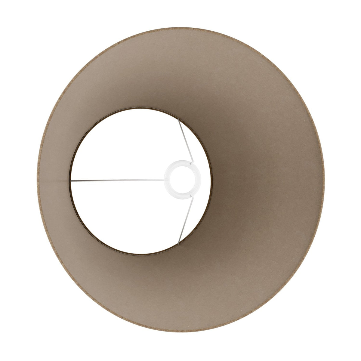 Paralume Impero L per lampada da tavolo o applique con attacco E27 - Made in Italy - Lana Marrone
