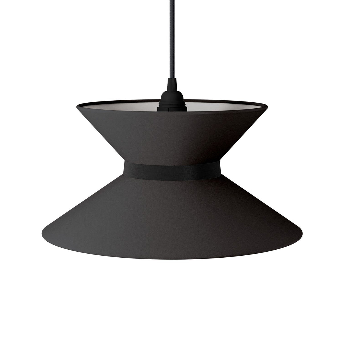 Paralume in tessuto Clessidra Teletta antracite - Made in Italy Teletta antracite