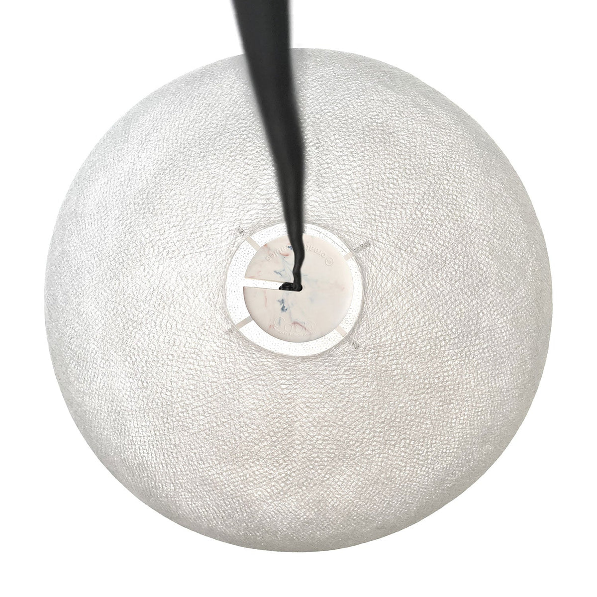 Paralume Sfera Light in filo fatto a mano - Poliestere Bianco