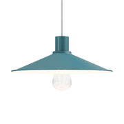 Paralume Swing in metallo smaltato per portalampada E27 - Petrolio