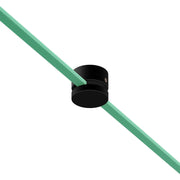 Passacavo in legno per cavo per catenaria e sistema Filé. Made in Italy - Nero