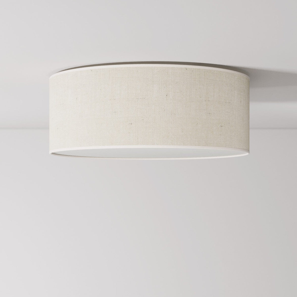 Plafoniera in tessuto Medium Slim - Made in Italy - Juta Chiara