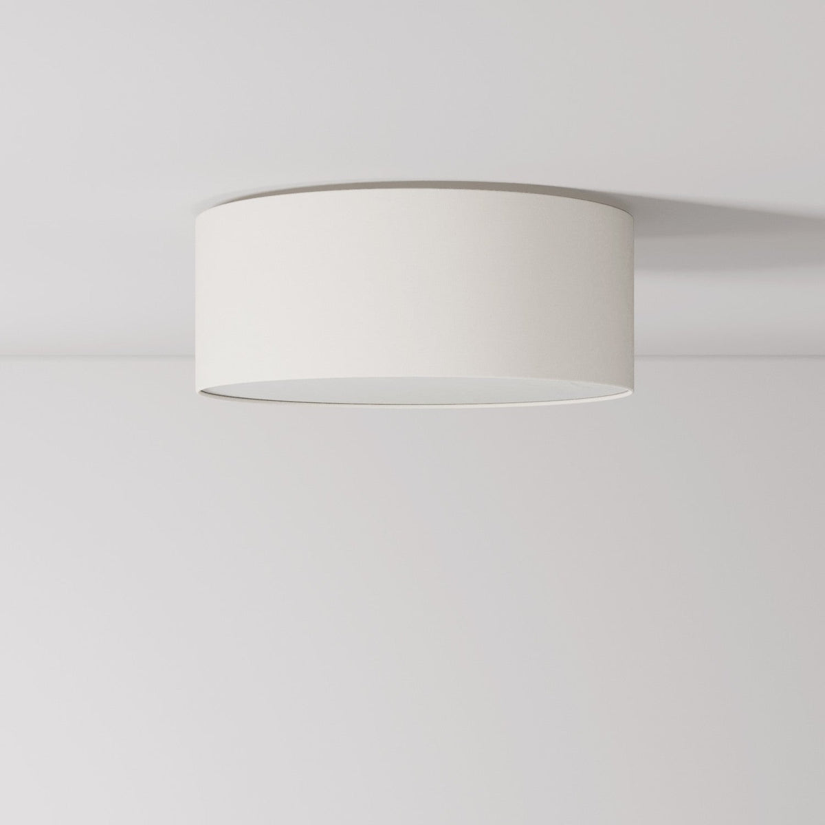 Plafoniera in tessuto Small Arenal sabbia - Made in Italy
